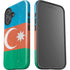 Azerbaijan Flag Distressed iPhone 16 Plus Impact Case
